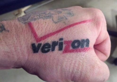 verizon tattoo