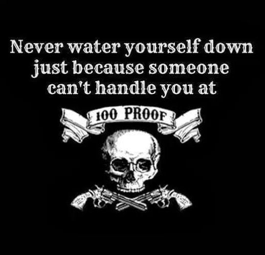water yourself down