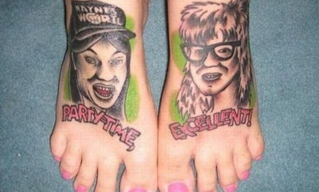 waynes world tattoo