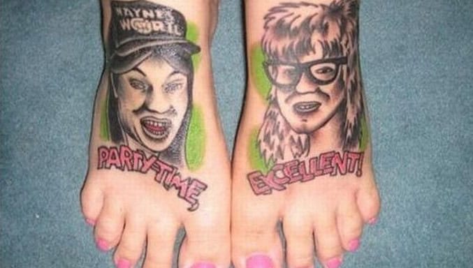 waynes world tattoo