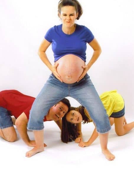 wtf pregnant family photos