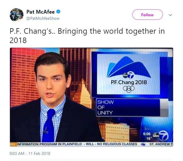 PF Chang's Pyeongchang 2018