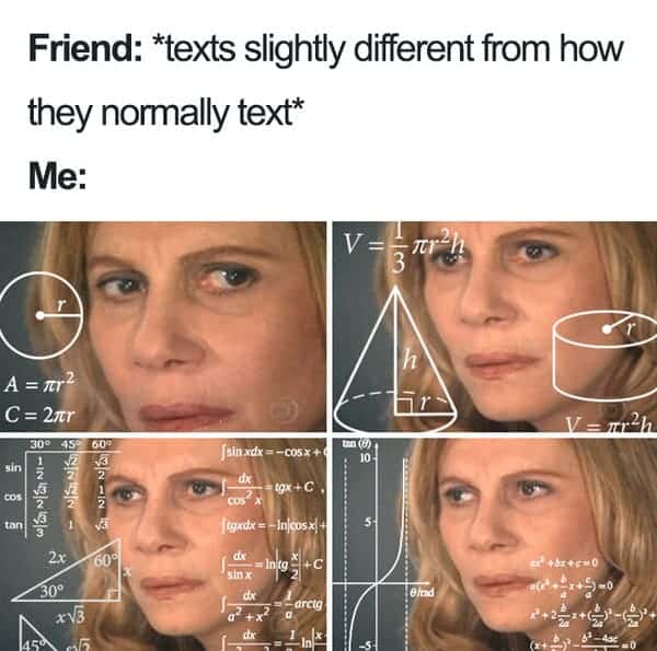 texts slightly different anxiety meme