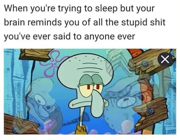 trying to sleep anxiety meme