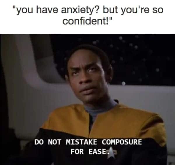you're so confident anxiety meme