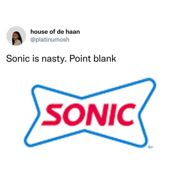 hot take - sonic is nasty