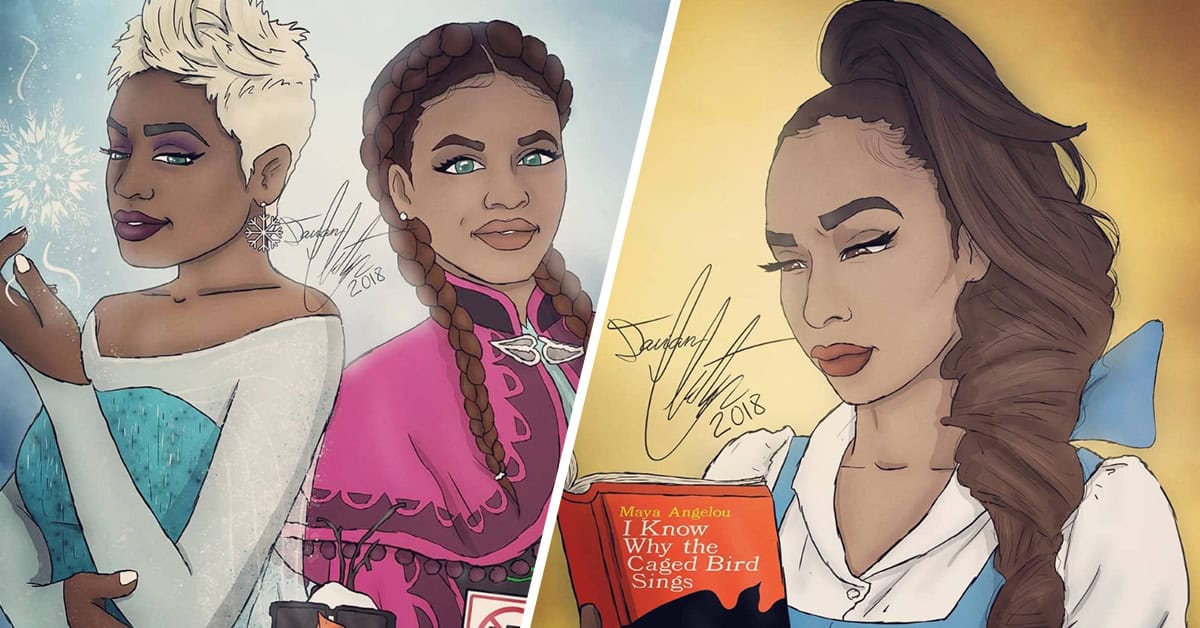 This Artist Reimagined Disney Princesses As Black Wom 