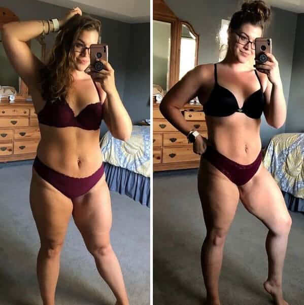 Same weight different size women, body transformations, weight loss goals, body goals, looking good, feeling good, dieting, exercise, same weight different size body transformations