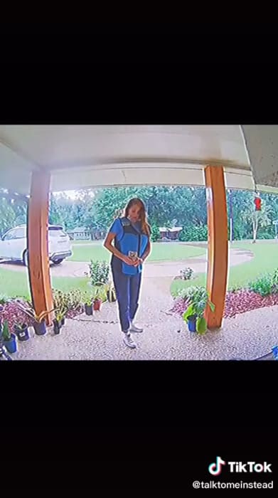 Amazon delivery driver takes package, Amazon theft, Amazon delivery driver steals package, TikTok Amazon, Amazon delivery security video