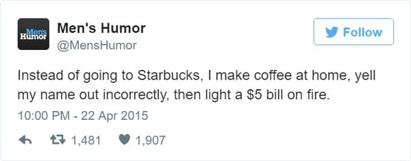 starbucks light a 5 dollar bill on fire tweet coffee meme