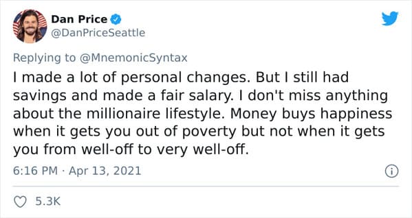 Dan Price CEO of Gravity Payments pay cut, Fox News mocks CEO for taking pay cut to pay his employees more, viral twitter thread about socialism, treating staff like people, the only good boss in the United States, pay cut CEO has last laugh, capitalism, socialist