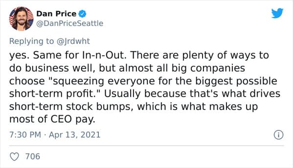 Dan Price CEO of Gravity Payments pay cut, Fox News mocks CEO for taking pay cut to pay his employees more, viral twitter thread about socialism, treating staff like people, the only good boss in the United States, pay cut CEO has last laugh, capitalism, socialist