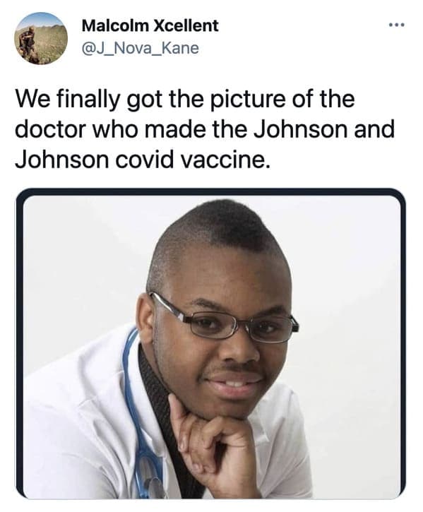 Funny memes about the Johnson and Johnson vaccine, J and J, Johnson vaccine, covid jokes, blood clots, pause on coronavirus vaccine, funny tweets, twitter memes, joke, lol