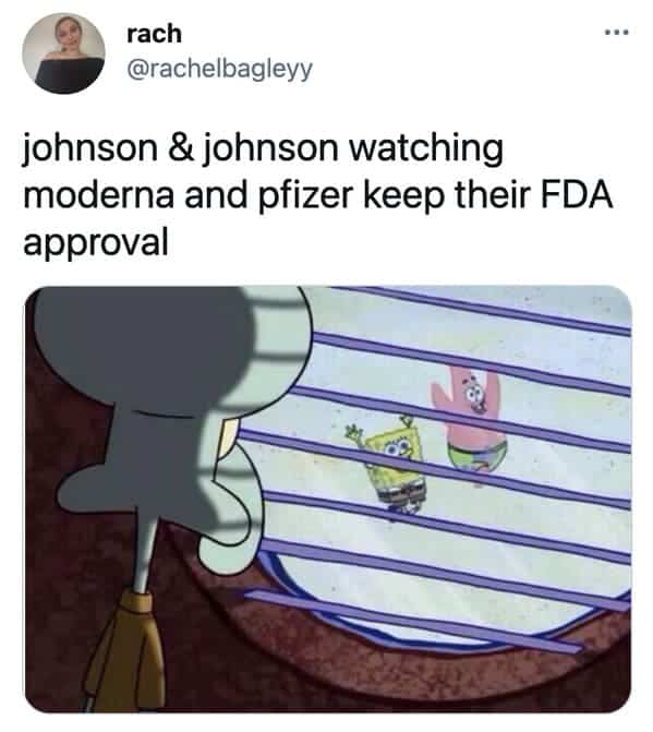 30+ Of Funniest Johnson & Johnson Vaccine Memes (So Far)