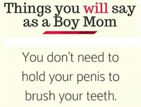 raising boys is easier, funny parenting memes, kids, jokes