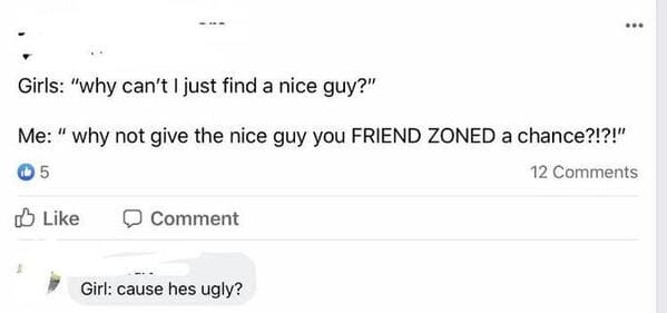 R Niceguys, nice guys reddit, men being rude to women, bad man texts, texting on dating apps, nice dudes being awful, women replying to rude jerks, friend zone, trashy