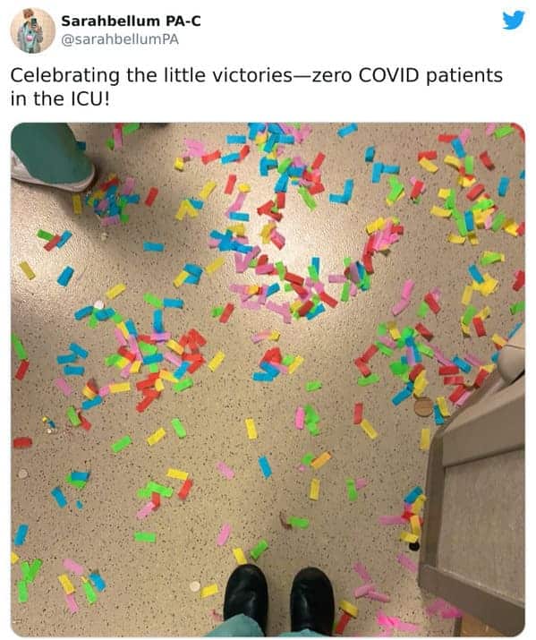 confetti on floor of hospital, Uplifting wholesome images, nice pictures of animals and people, humanity restored, wholesome pics, reddit, r wholesome, funny cute animals, feeling good