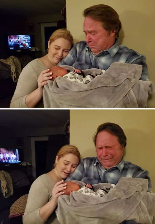 grandfathers first meeting with grandson, Uplifting wholesome images, nice pictures of animals and people, humanity restored, wholesome pics, reddit, r wholesome, funny cute animals, feeling good, crying