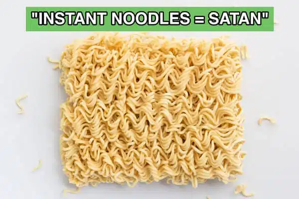 15. Don't be mean to our beloved instant noodles!