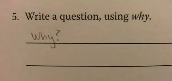 6. Yeah, why? I mean, what's the point? Why is homework full of questions that don't make sense?
