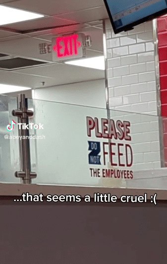 do not feed employees dominos tiktok