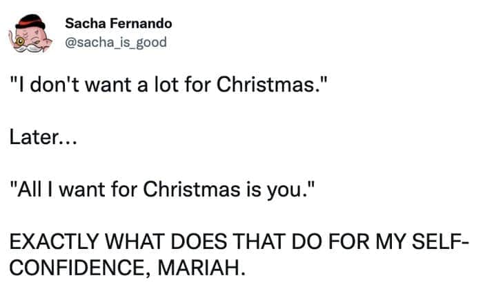 christmas tweet - mariah carey