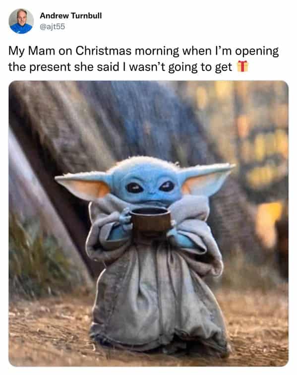 Christmas meme - baby yoda