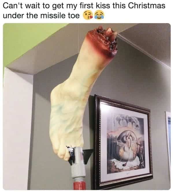 Christmas meme - missle toe