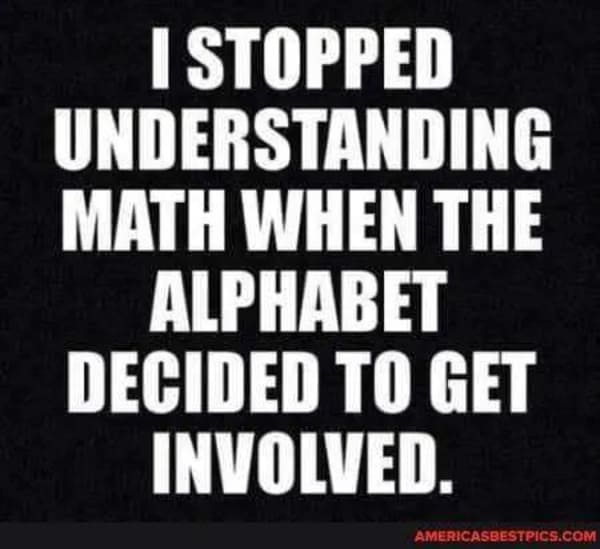 math meme - alphabet