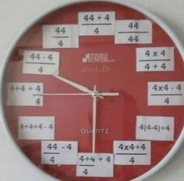 math meme - math clock