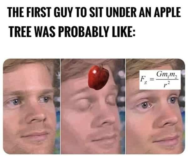 math meme - apple tree